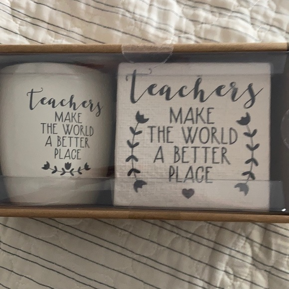 Other - NWT Teacher Ceramic Mug and Plaque